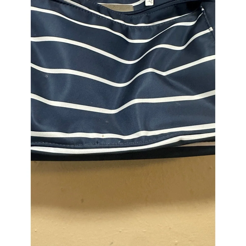 JuJuBe Diaper Bag Navy White Stripe Mommy‎ Tote Messenger Bag with Changing Pad